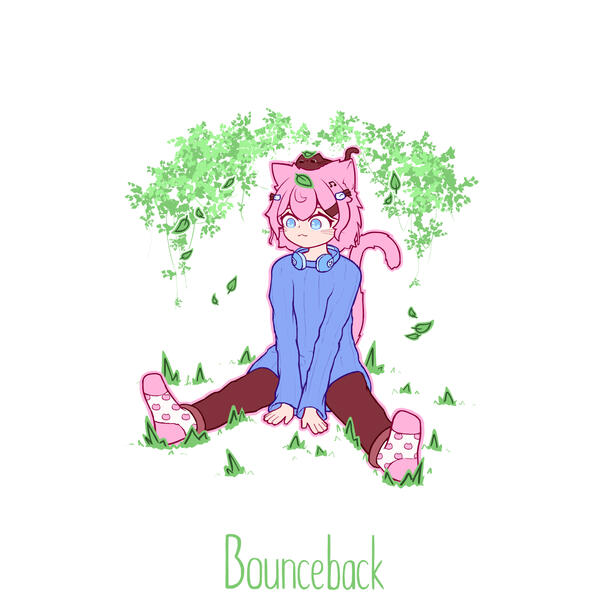 Cover art for Glitch Cat's "bounceback" Cover art for Glitch Cat's "bounceback"